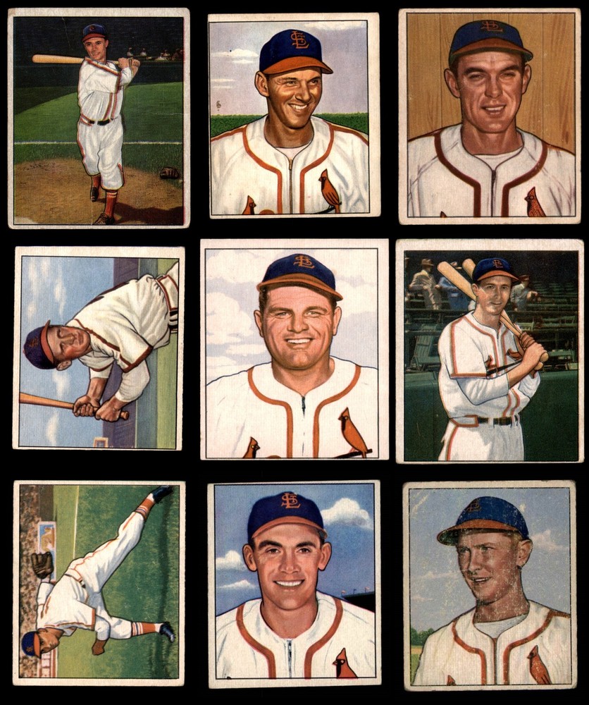 1950 Bowman St. Louis Cardinals Near Team Set 3 - VG 3708820 (15 / 16 cards)
