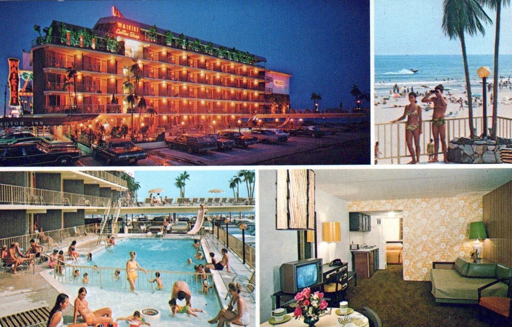 Waikiki Motor Inn Wildwood Crest NJ New Jersey Postcard