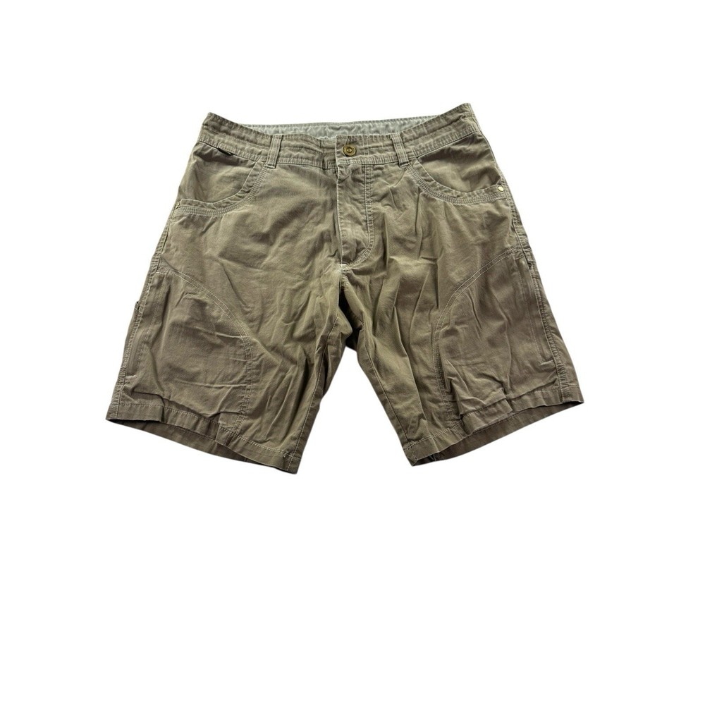 Kuhl Ramblr Cargo Shorts Mens Size 32 Brown Outdoor Hiking Utility Patina Dye