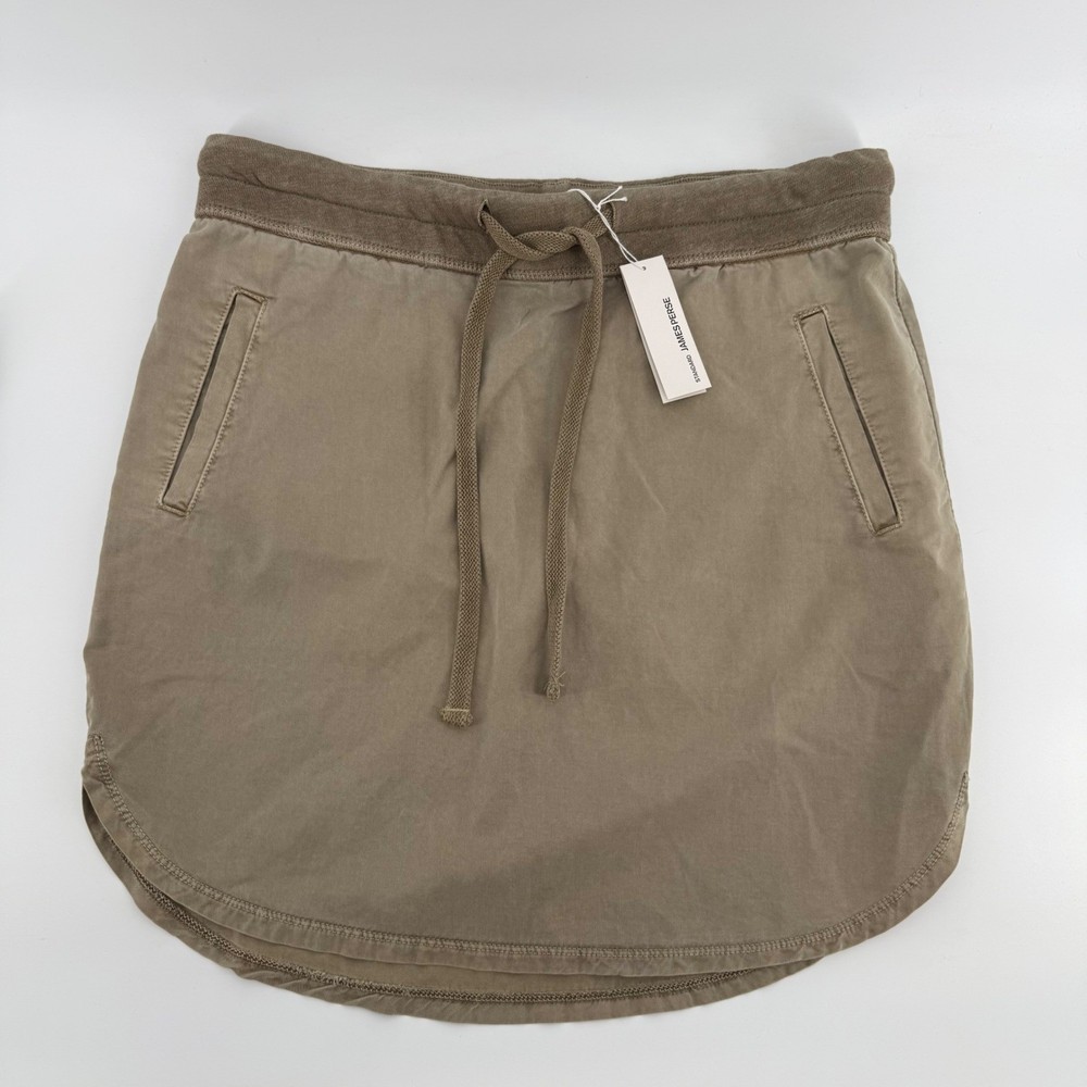 James Perse Standard Khaki Skirt Women's Size 1 Tencel Supima Cotton NEW