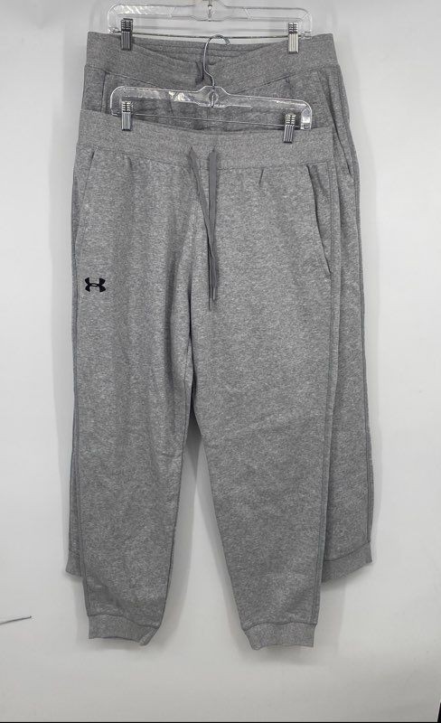 Under Armour Mens Gray Hustle Fleece Jogger Pants Size XL Lot Of 2