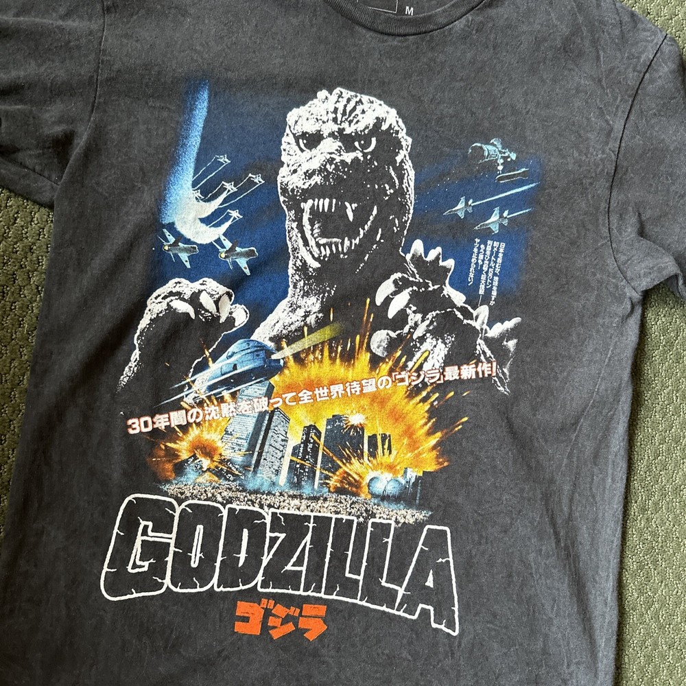 Godzilla Anime Graphic T-Shirt for Men Size M Japan Design