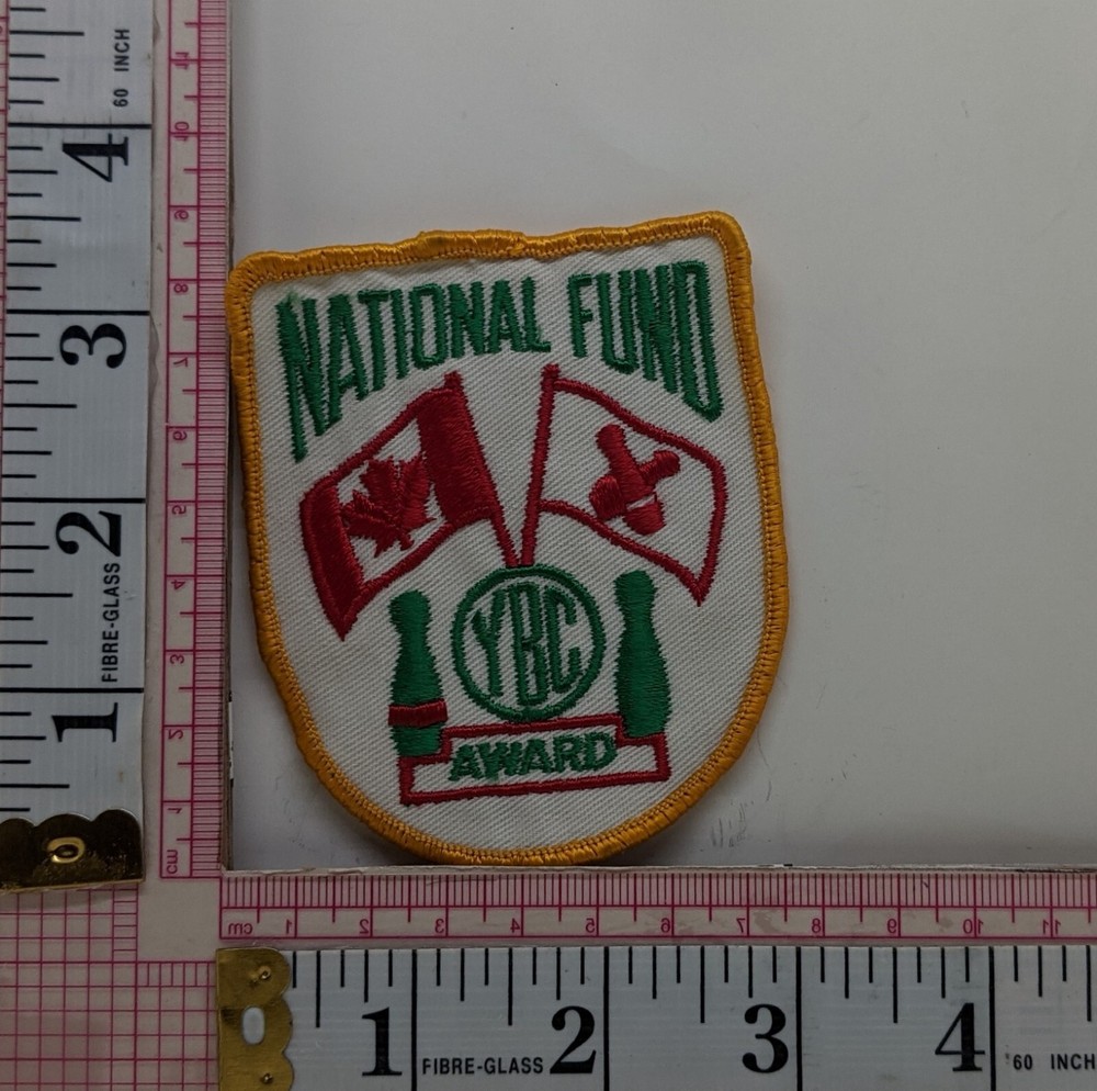 Youth Bowling Council YBC National Fund Award Badge Patch Applique Crest 1L3
