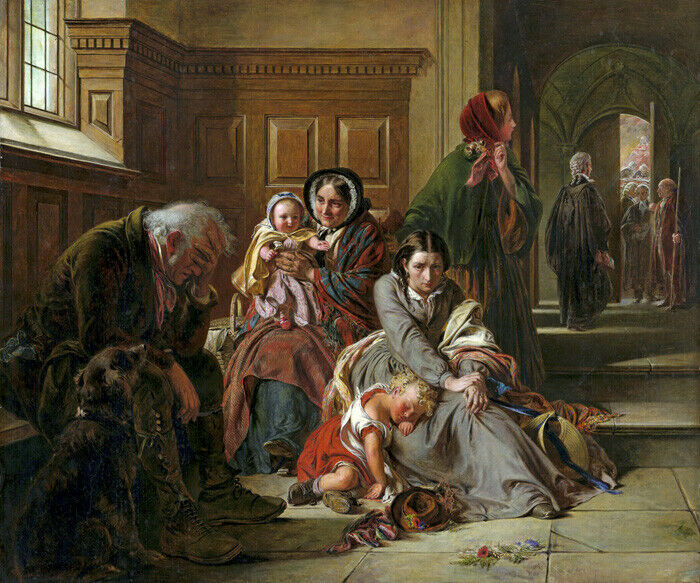 WAITING FOR THE VERDICT LAWYER LAW JUDGE 1859 PAINTING BY ABRAHAM SOLOMON REPRO