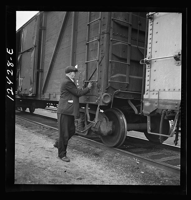 Chicago Illinois 1942 Railroad Car Checker Writing Chalk Instructions Yard