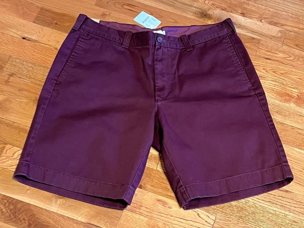 J Crew Gramercy Chino Shorts Mens 33 Flat Front Casual 9