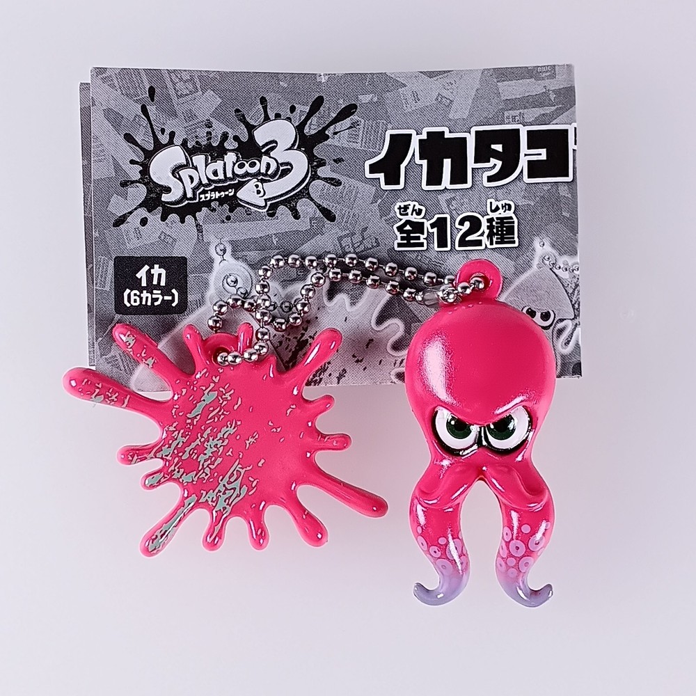 Red Octopus, Splatoon 3 Squid Octopus Mascot Keychain, From Japan