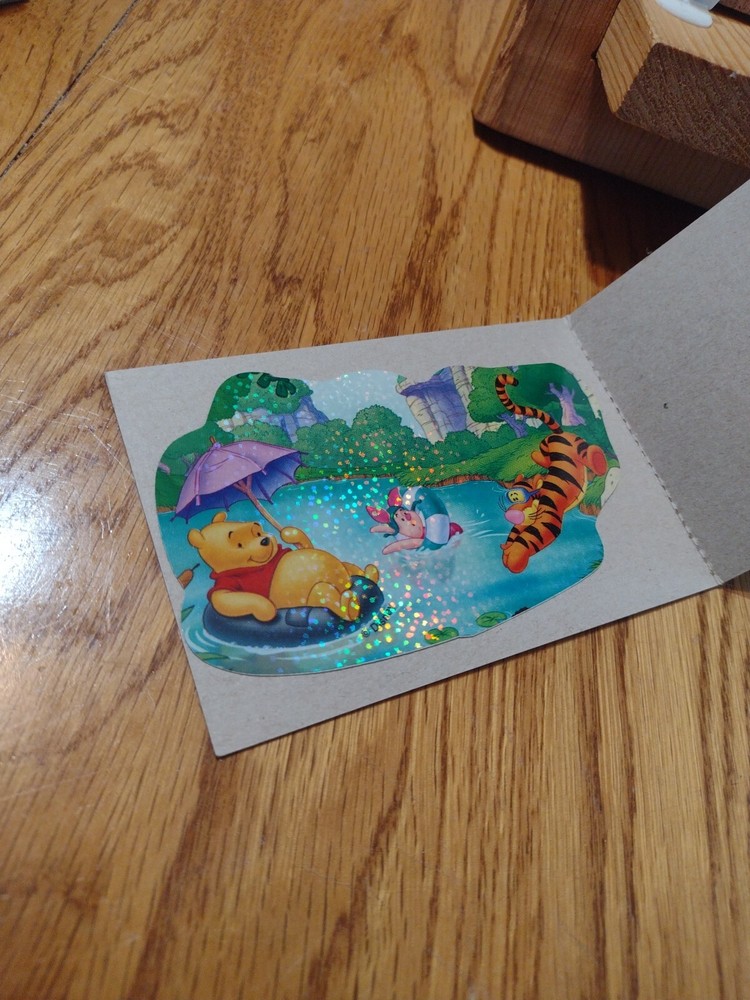 Vtg. Disney Winnie The Pooh Vending Machine sticker. Series 3. 5 of 12. STS33