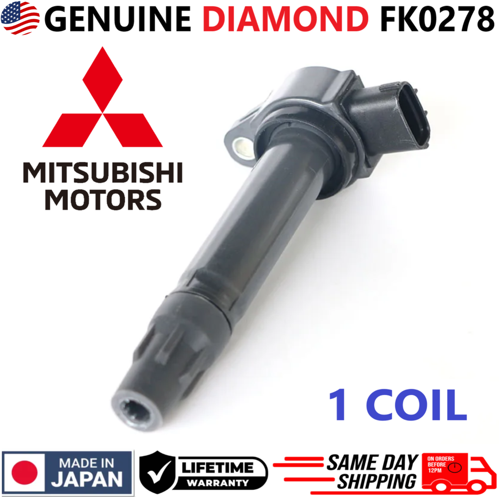 OEM Mitsubishi Diamond x1 Ignition Coil For 1994-2017 Mitsubishi I4 V6, FK0278