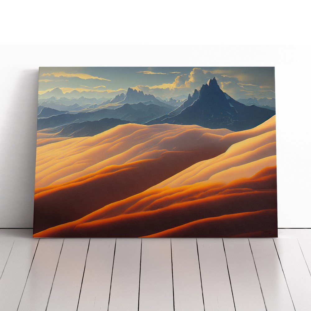 Entrancing Mountain Landscape Canvas Wall Art Print Framed Picture Home Decor