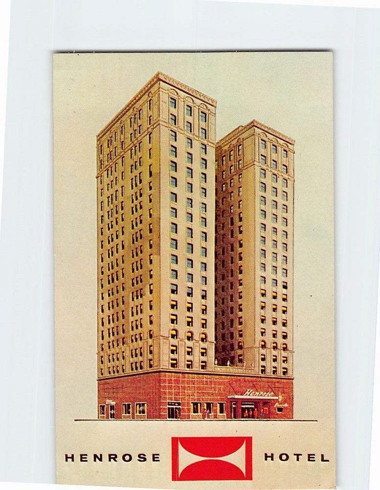 Postcard Henrose Hotel Detroit Michigan USA