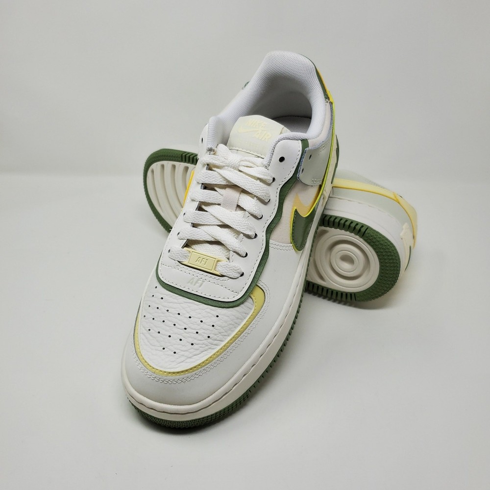 Nike Air Force 1 Shadow Pale Ivory Oil Green FN6335-101 Women's Size 8.5
