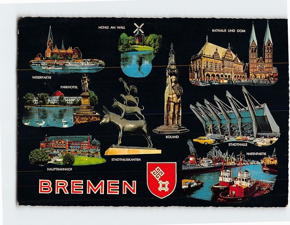 Postcard Scenes & Views Bremen Germany