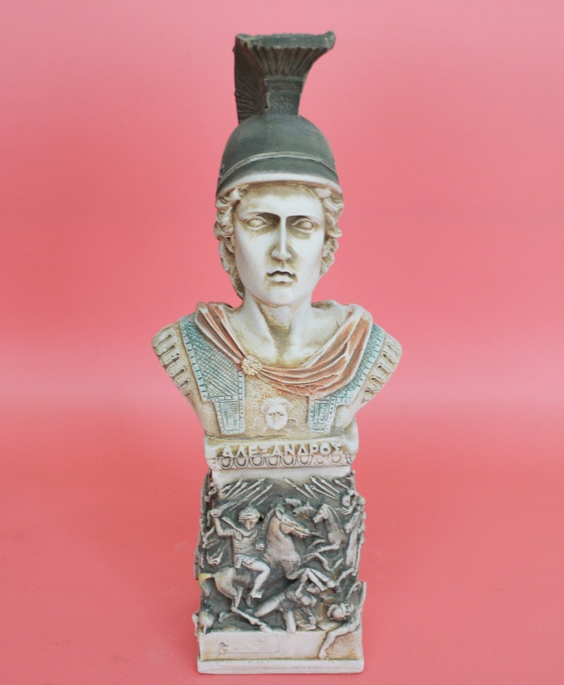 Alexander the Great Macedonian King Vergina Bust Statue