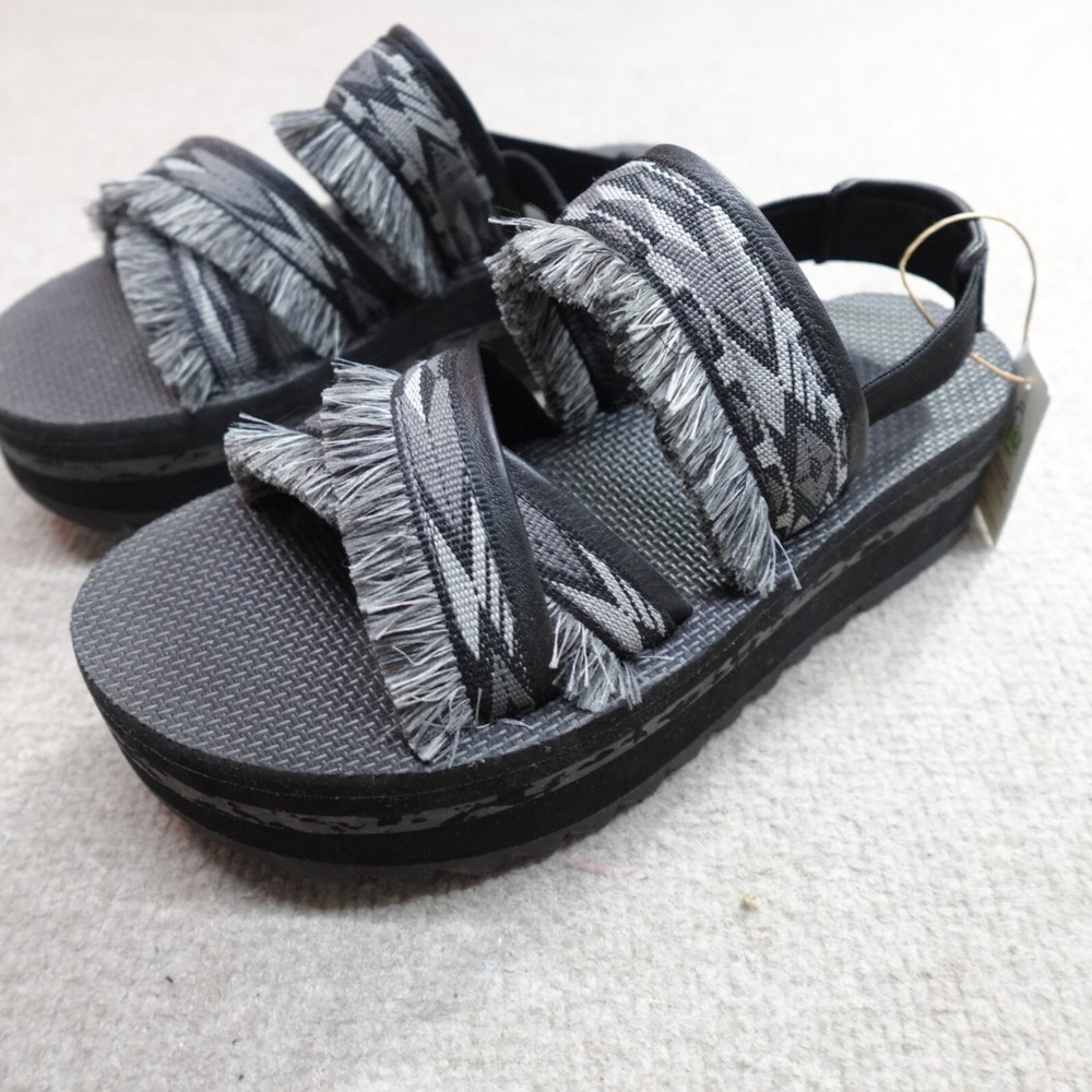 Teva Womens Sandals 8M Black Flatform Ceres Chunky Y2K NEW