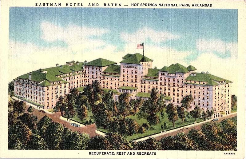 Postcard SCENE Hot Springs National Park Arkansas AR m/09 AI9011