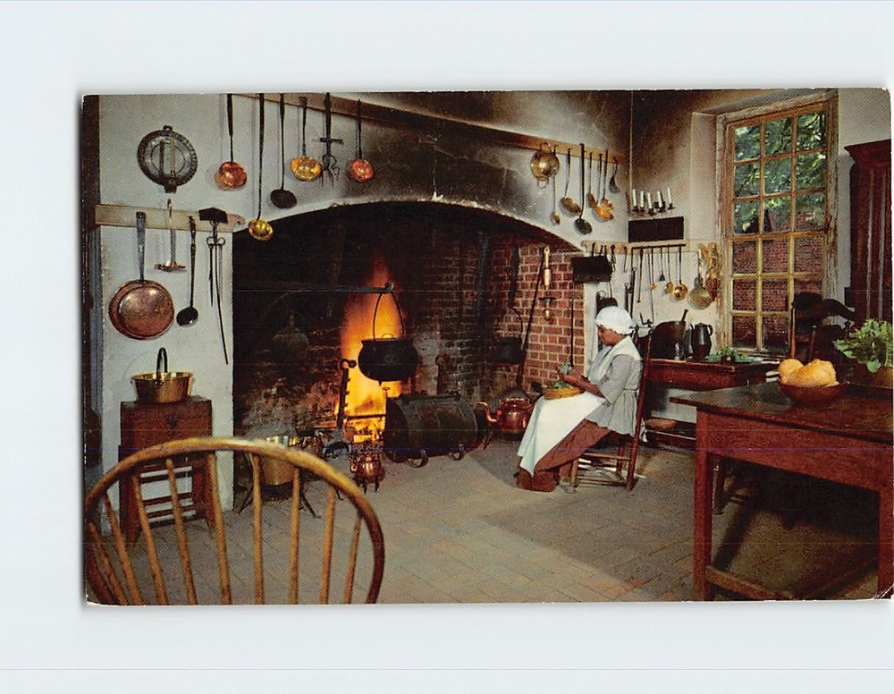 Postcard Governor's Palace Kitchen Williamsburg Virginia USA