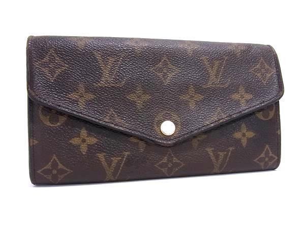 Louis Vuitton Long Wallet Monogram Portefeuille Sarah PVC Leather M60531 Brown L