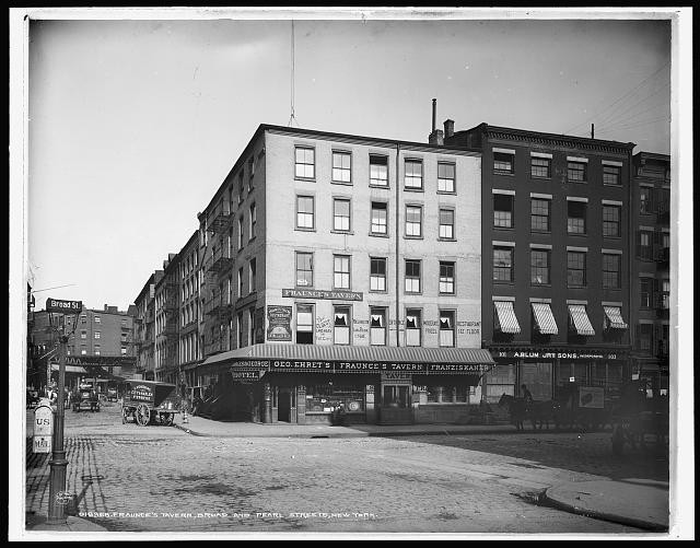 Photo:New York NY Fraunce's Tavern Broad and Pearl Streets 1890s