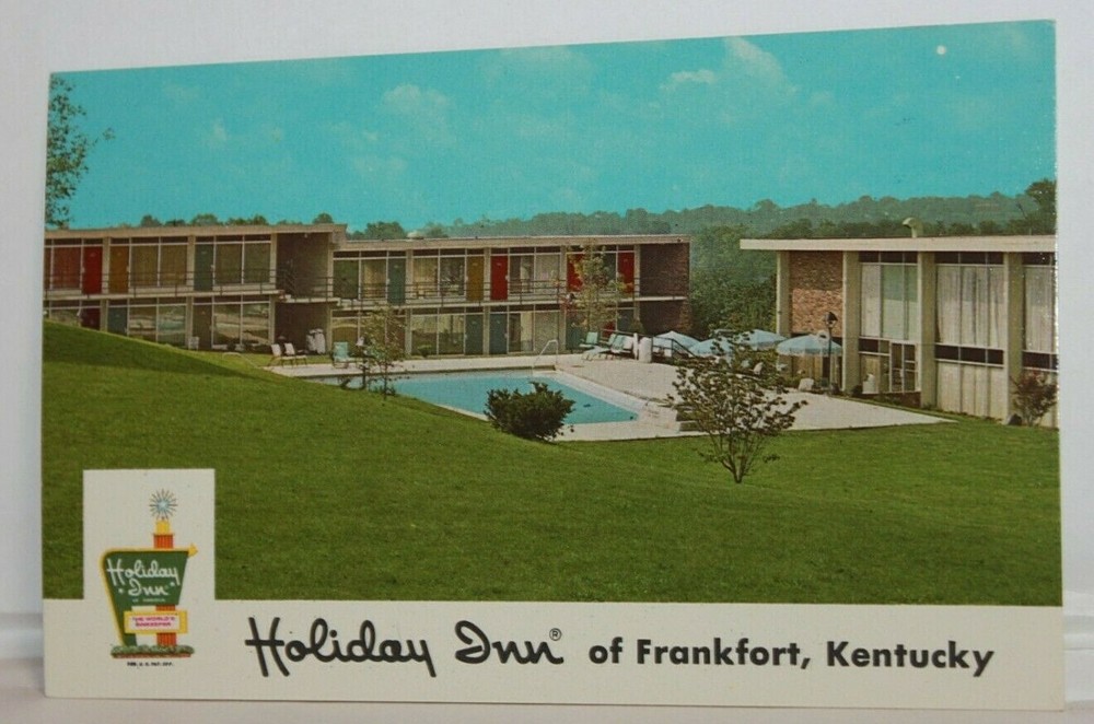 Vintage Souvenir Travel Postcard Holiday Inn Frankfort, KY