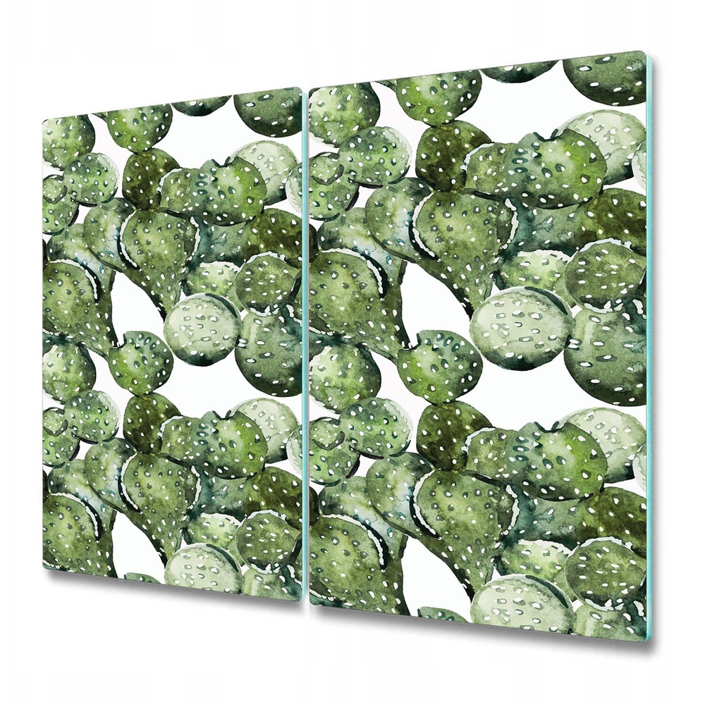 Glass Kitchen Chopping Cutting Board Painted cactus cactus cover 2x30x52