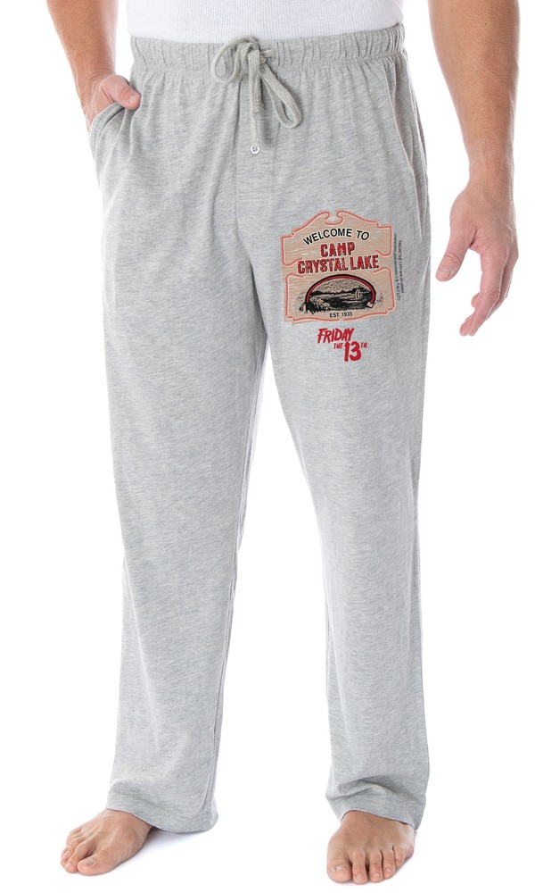 Friday The 13th Men's Welcome To Camp Crystal Lake Loungewear Pajama Pants (3XL)