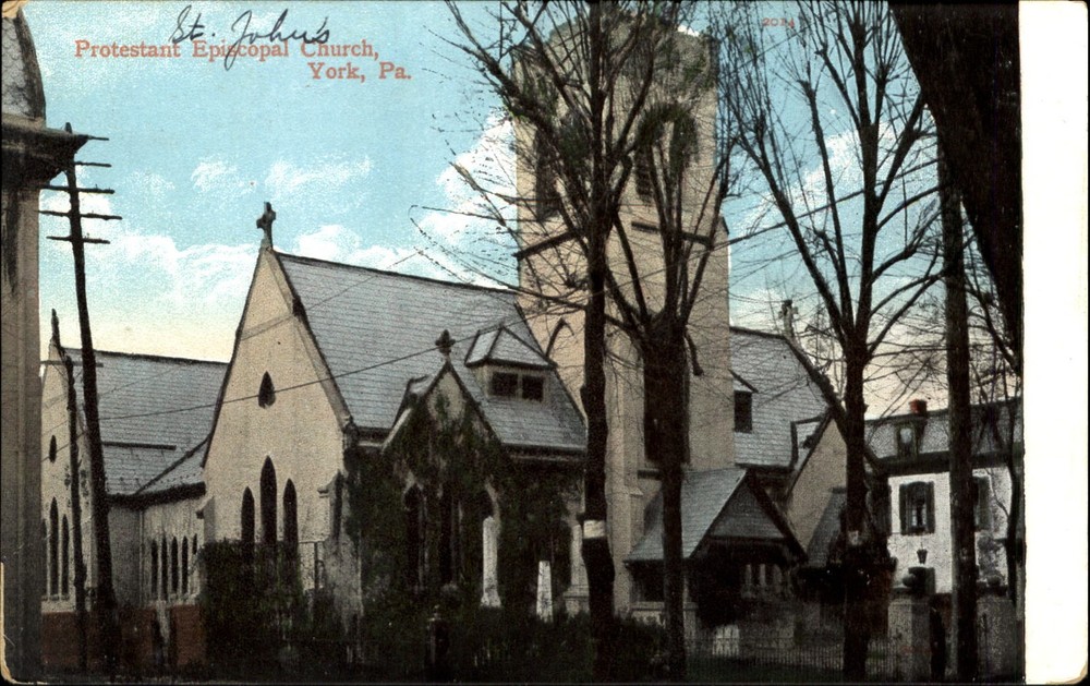 Protestant Episcopal Church York Pennsylvania St. John's? ~ UDB c1905 postcard