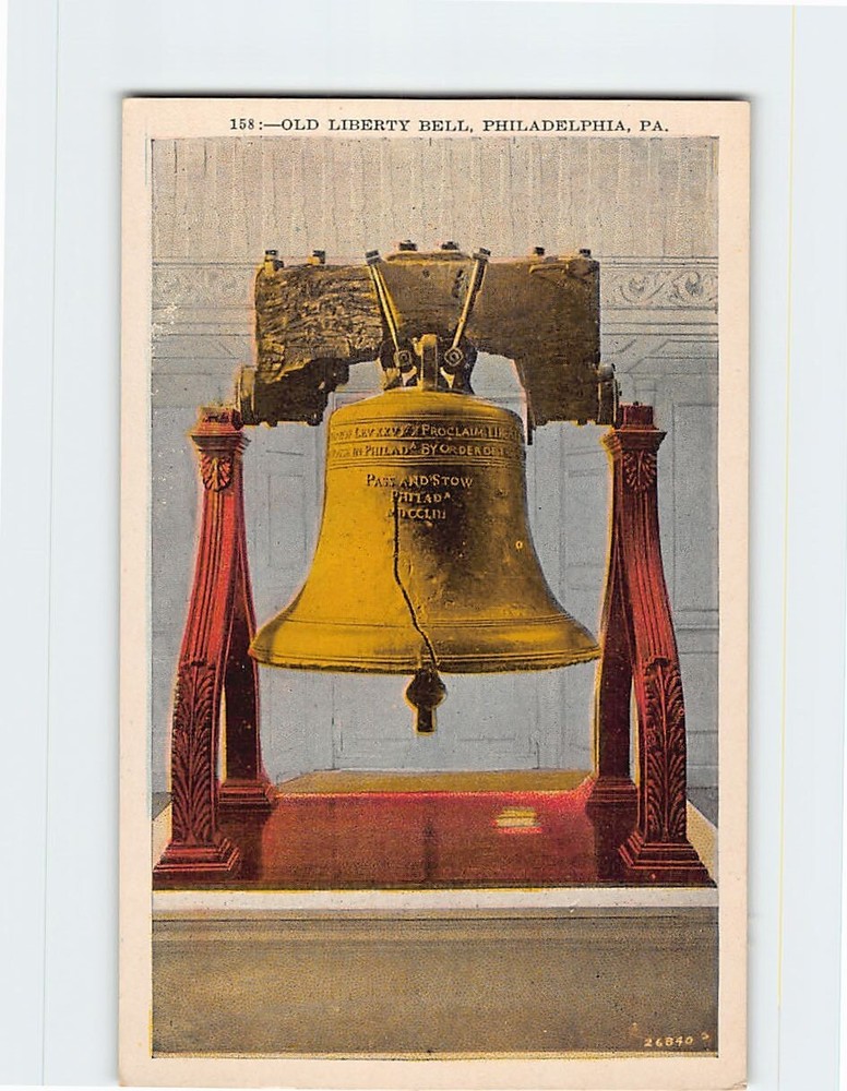 Postcard Liberty Bell Independence Hall Philadelphia Pennsylvania USA