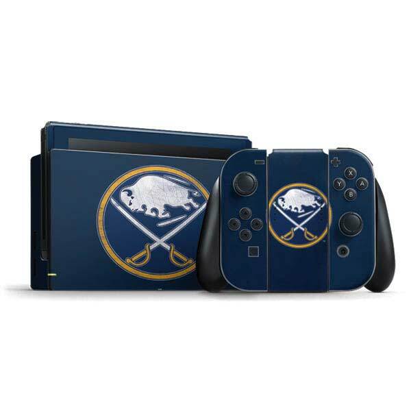 NHL Buffalo Sabres Nintendo Switch Bundle Skin - Buffalo Sabres Distressed