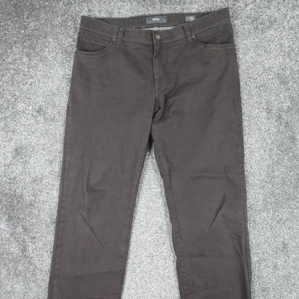 Brax Cadiz Chinos Trousers Brown Size 38 W38 L30 Men's