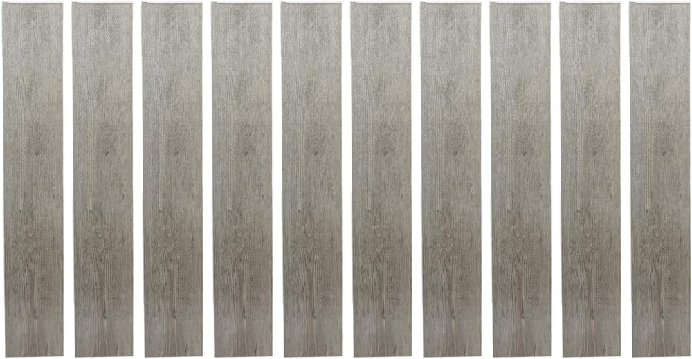 Self-adhesive vinyl wood plank floor tiles 10-pack covers 15 sq ft