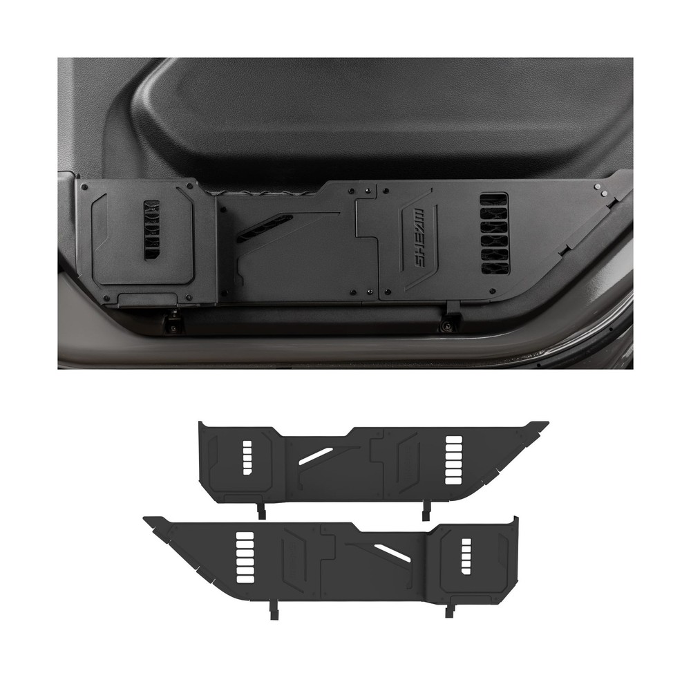 Metal Front Door Pocket Storage Box Compatible with 2018-2025 Jeep Wrangler J...