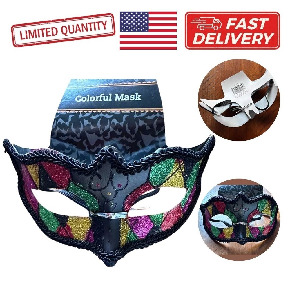 Handcrafted Elegant Festival Venetian Colorful Masquerade Party Mask