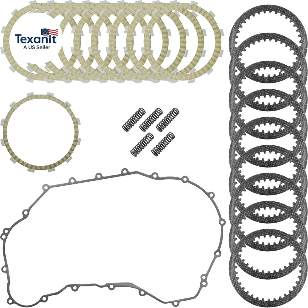 Clutch Plates Kit Compatible with Kawasaki Vulcan 1700 VN1700 Classic Nomad Voya