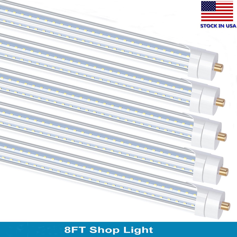 Led Shop Light 90W 65W 8FT Led Tube Light Bulbs 45W FA8 8 Foot T8 T12 Single Pin