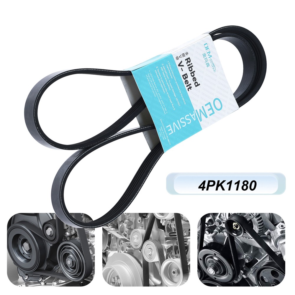 EPDM Serpentine Belt for Toyota Yaris 2007-12 Echo 1.5L 2000-05 4PK1180