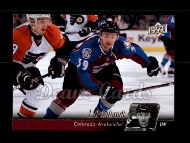 2010 Upper Deck #152 T.J. Galiardi Avalanche 8 - NM/MT