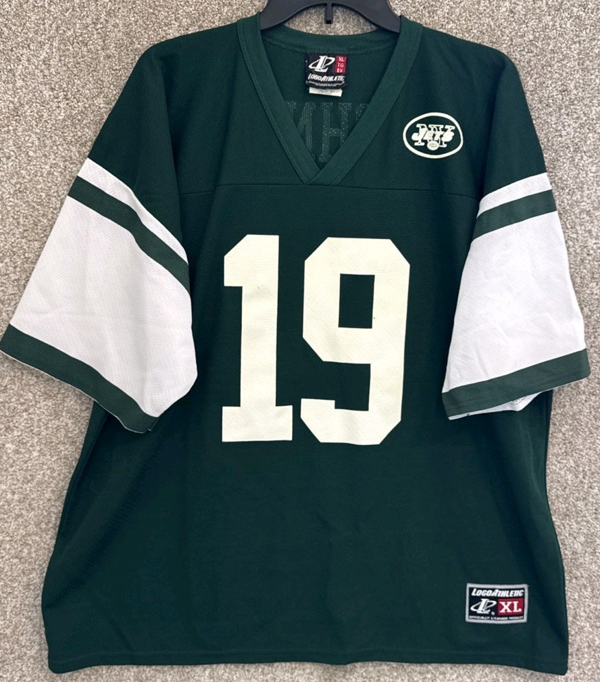 Vintage Logo Athletic NFL Mens New York Jets Keyshawn Johnson Jersey Size XL
