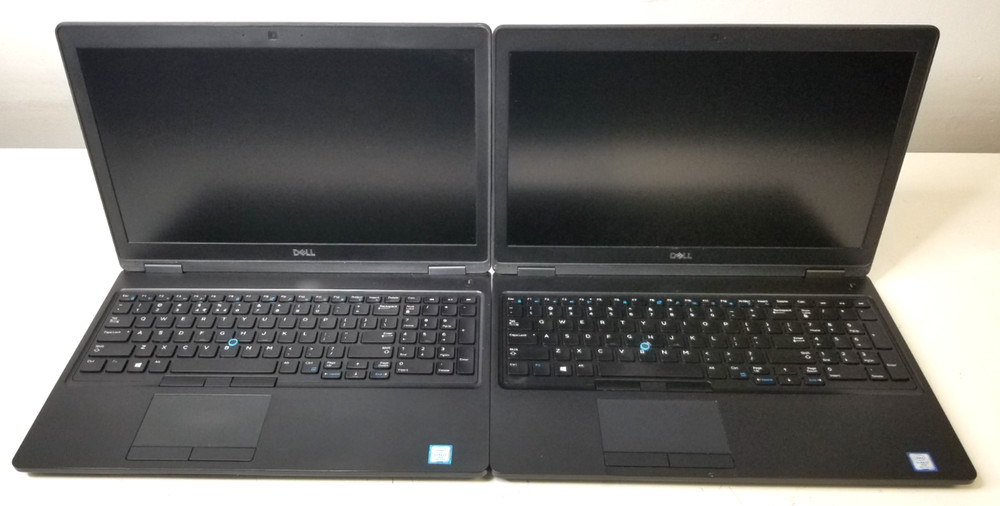 Lot of (2) Dell Latitude 5591 Intel i7-8850H 2.6GHz 8GB RAM No OS/SSD/Battery