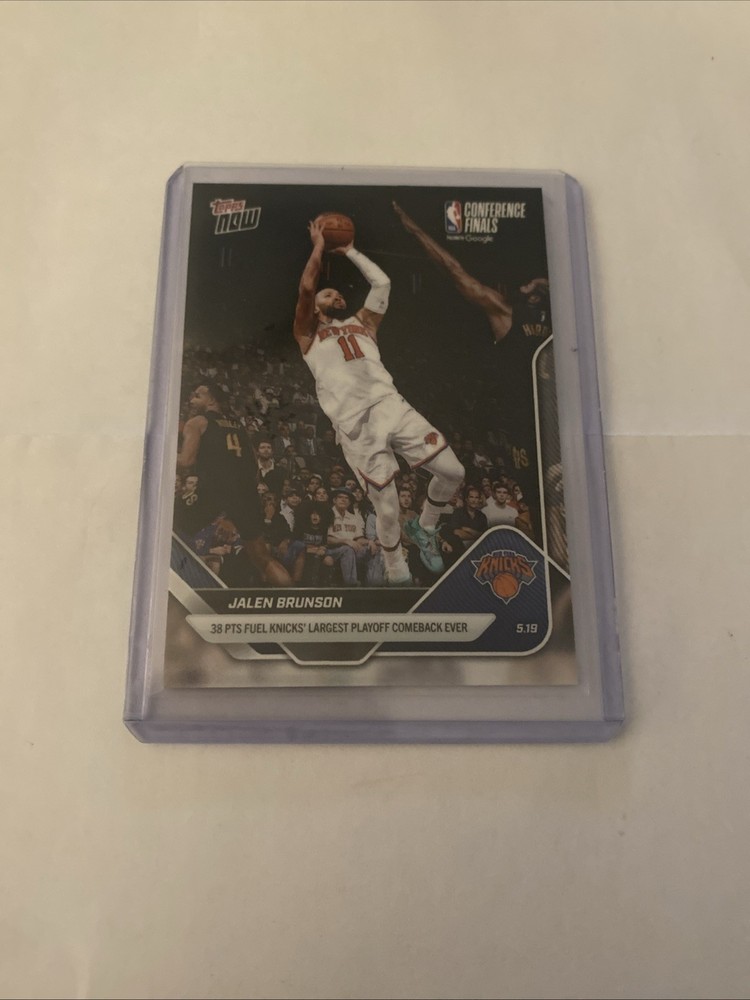 Jalen Brunson Playoffs Comeback 38 Pts 2025-26 NBA Topps NOW Card 316 *IN HAND*