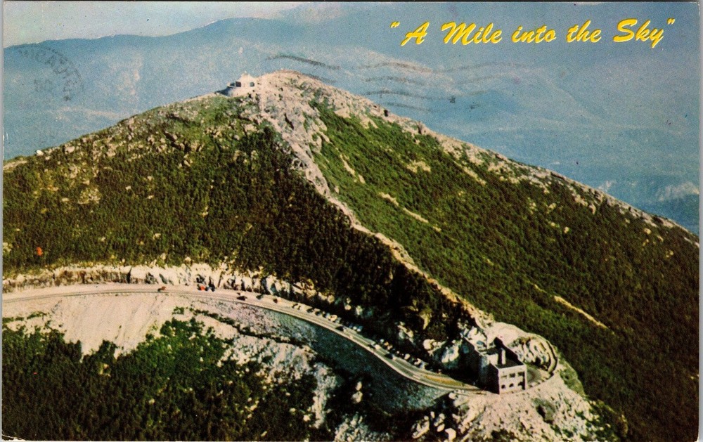 NY-New York, Aerial View Whiteface Mountain, Vintage Postcard