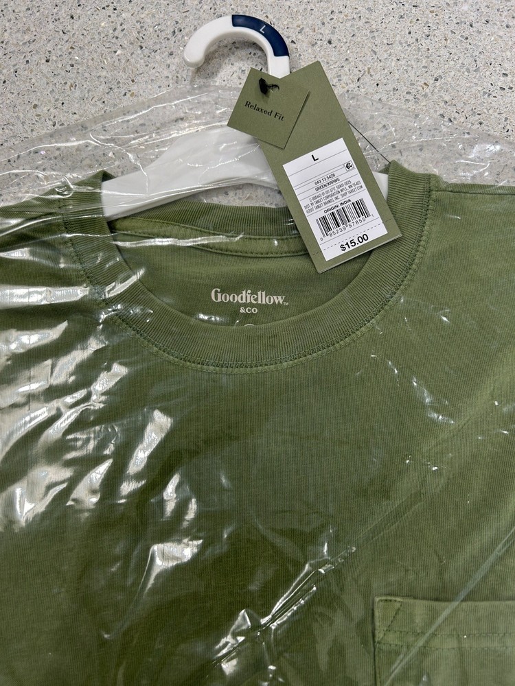 Army Green T-Shirt w/ Pocket by Goodfellow & Co. from Target - Large
