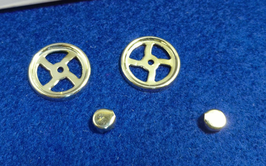 2 Nickel Brake Wheels for Lionel Standard Gauge