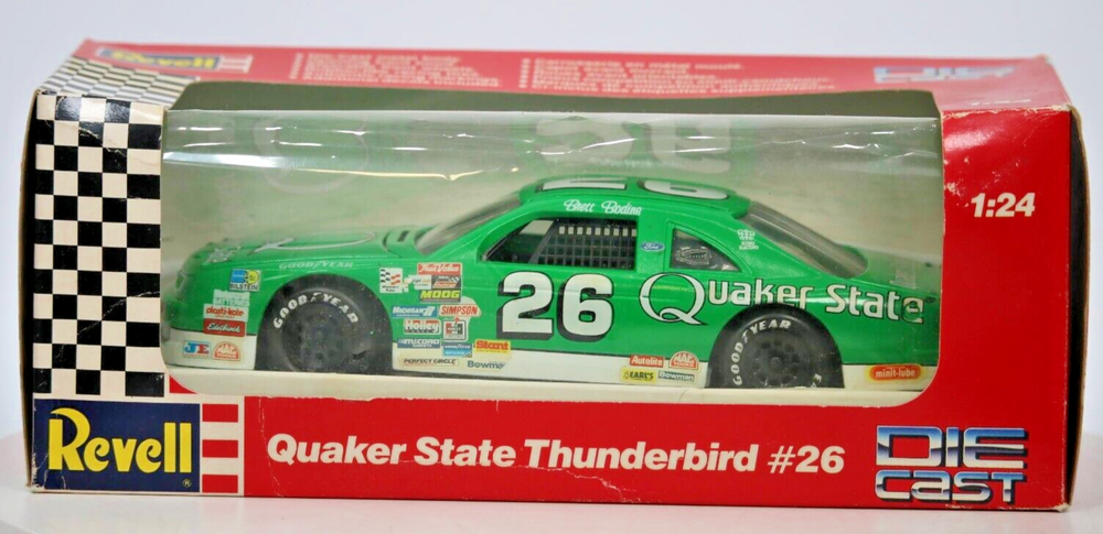 1991 Brett Bodine #26 QUAKER STATE 1/24 NASCAR Die Cast Revell 1:24 Scale