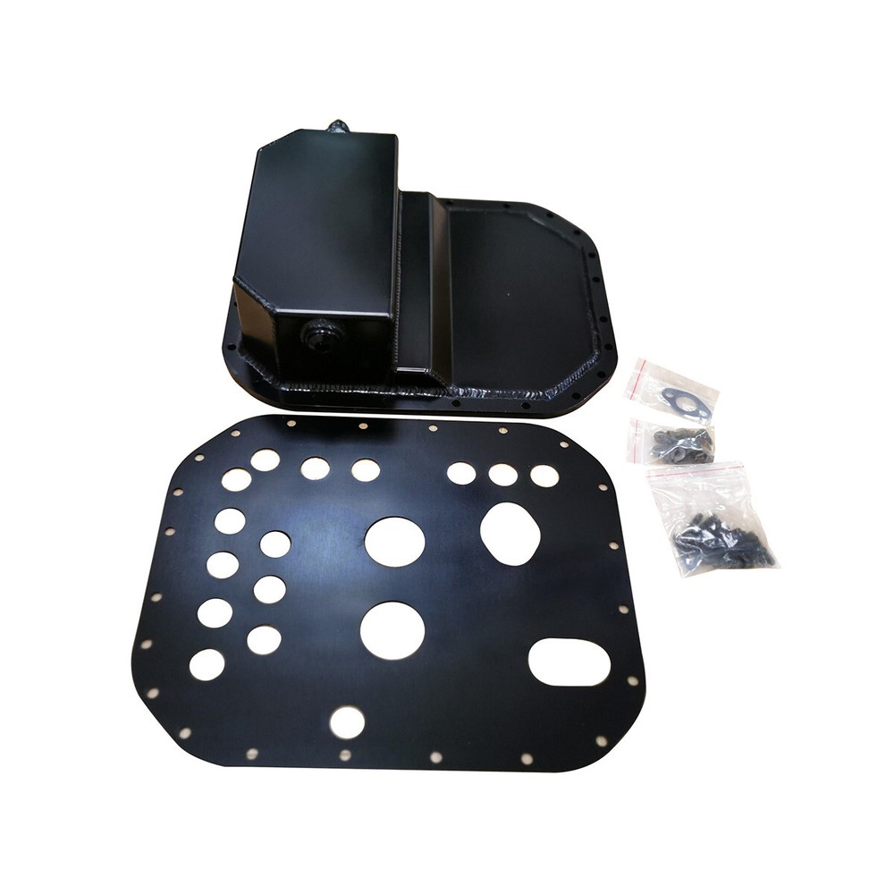 Front Sump Oil Pan & Baffle Plate Set Fit For Mazda RX3 RX4 13B 6.82 Black