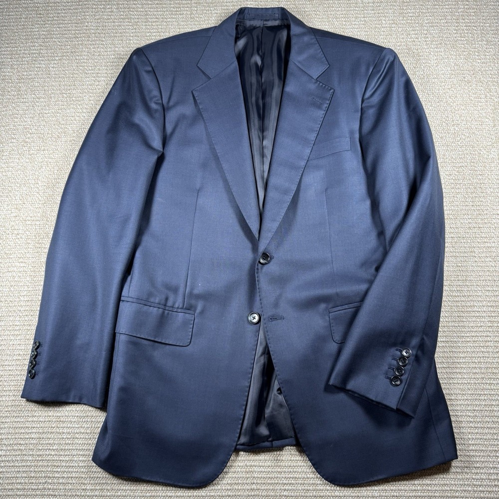 Ermenegildo Zegna Cloth Navy Luxury Blazer Breathable 42R Timeless Sport Coat