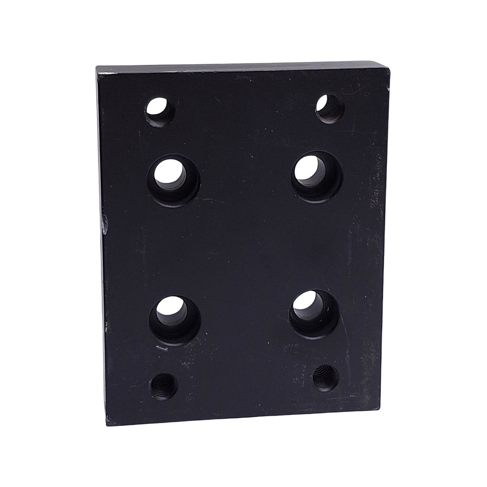 80/20 2420-Black 15 Series Flange Mount Caster Base Plate, 3.750in x 3.00in
