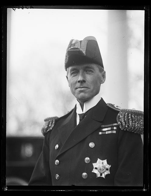 Photo:Military Officer Portrait 1921 1922 Uniform Medals Epaulets Hat