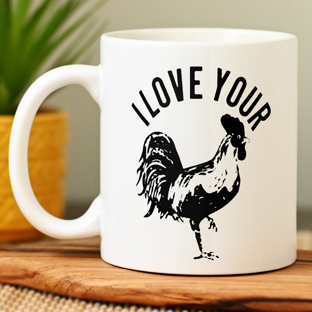 Funny Naughty White Mug for Valentine's Day Gift for Him  
