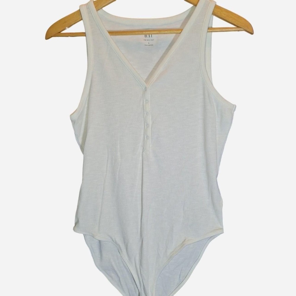 Gap Women's White Bodysuit